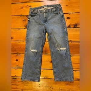 Old Navy Women’s High Waisted Wide Leg Jean Size 18
